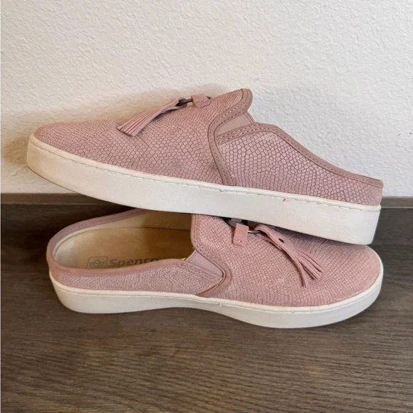 Spenco Sz 9.5 Pink Tassel Mules - Picture 5 of 9